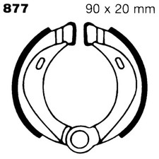 GANASCE FRENO MOTO PER GARELLI TEAM/MOTOBECAN E 88> EBC 877 50 TEAM MATIC 88>91