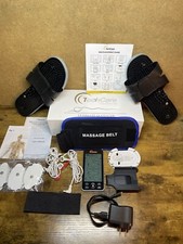 Touch Screen Tens Unit Muscle Stimulator Pain Relief Device Combo Slippers Set