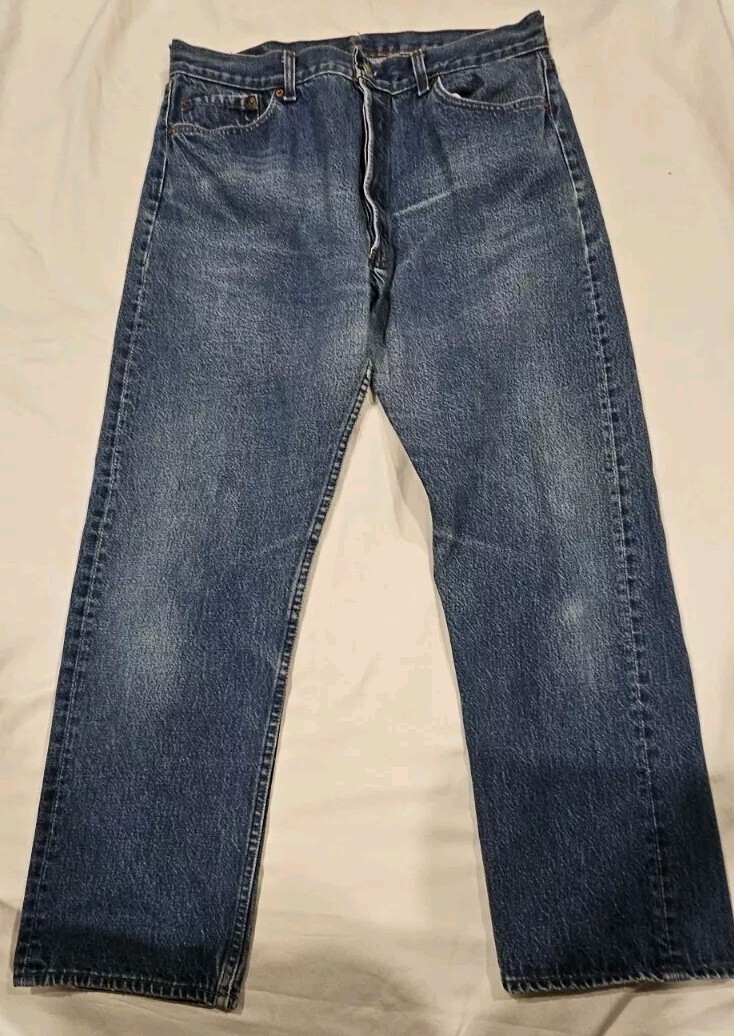 Mens LEVI STRAUSS LEVI'S 501 XX 38 X 32 MED WASH jeans Casual