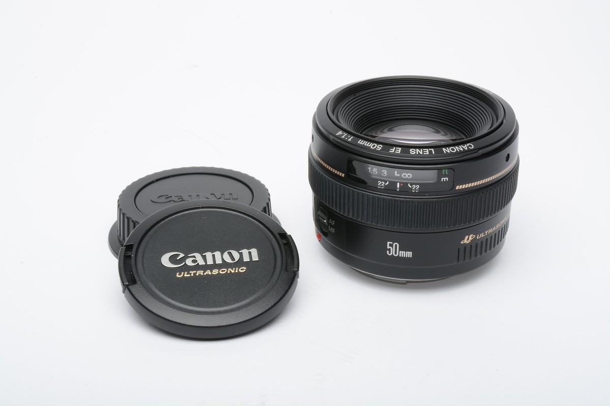 Canon EF 50mm f1.4 USM Lens, Caps, Nice & Clean, Very Sharp! | eBay