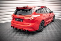 Maxton Design Diffusor Flaps V.6 Passend FüR Ford Focus Kombi ST Mk4 Schwarz Hoc