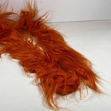2  x 58  Orange Faux Fur Material For Costumes