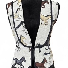 Southwest Canyon Horse Tapestry Vest M/L