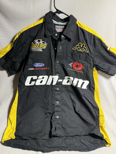 Kappa Mens Medium Can-Am Motorcycle Racing Snap Shirt #32 Dibenedetto auto Ford