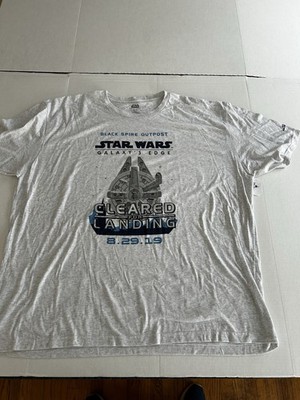 Star Wars Galaxy s Edge Black Spire Outpost Grey Shirt Men's 3XL Opening Day AP