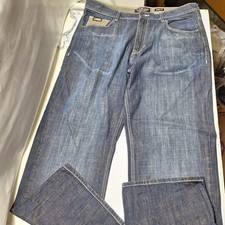 VTG ECKO UNLTD 72 Unlimited Jeans Men's 40x32 Baggy Loose Fit Y2K 90s Hip Hop Sk