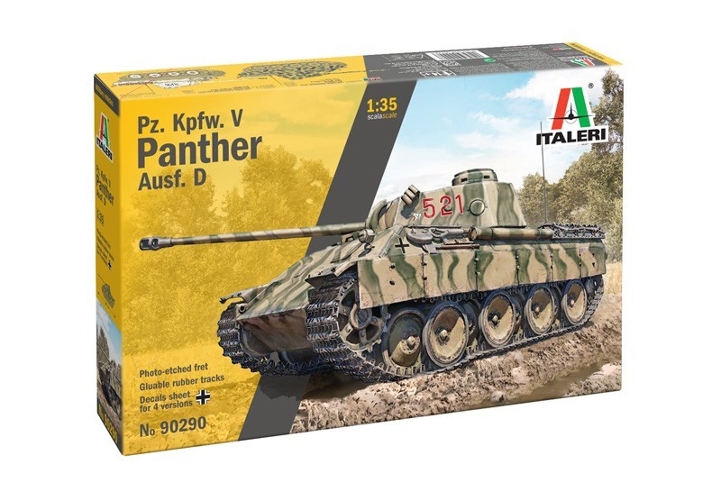 Panther Ausf. D Italeri 90290 Maquette Char pour Diorama 1/35