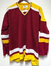 vtg MINNESOTA GOPHERS 1981 Hockey Blank Jersey size 50 Away 80s Team Issue Mesh