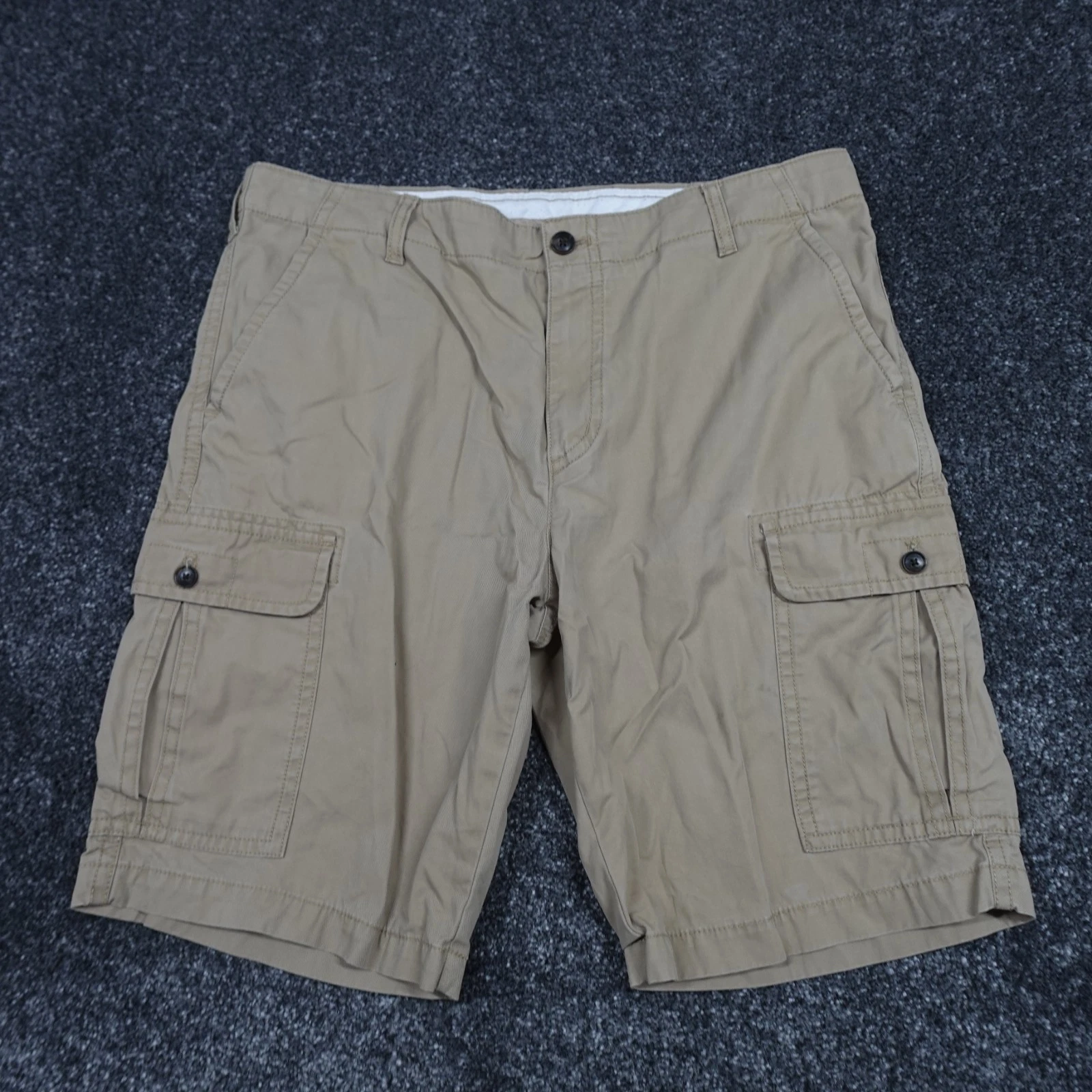 John Lewis Cargo Shorts Beige Size W36 Men's Pockets Utility