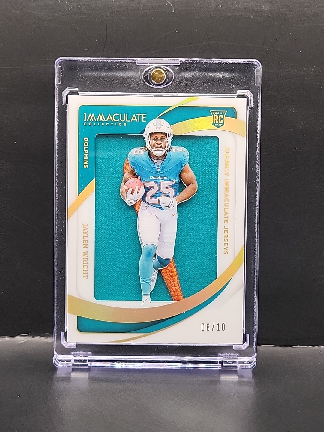 Jaylen Wright Panini Immaculate Collection Clearly Immaculate Rookie Jerseys #CIRJJWT Base