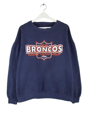 Majestic NFL 90s Vintage Denver Broncos Sweater Blau XL Herren