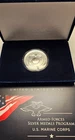 US Mint Armed Forces 2.5 Oz Silver Medal - US Marine Corps (with Box & COA)