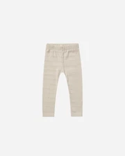 Rylee + Cru Cinched Ribbed Legging Natural Baby Bottoms 3-6 Months