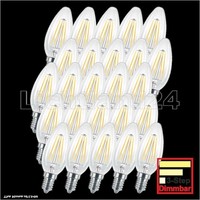 50Er Pack E14 Led Filament Kerze 3-Step-Dimmbar C35 - 4W (= 60W) 2700K Warmweiß