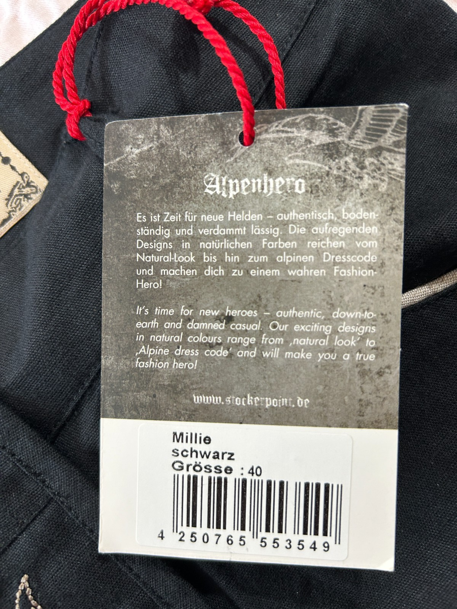 その他 Re NWT Stockerpoint Kniebund Alpenhero German Oktoberfest Black
