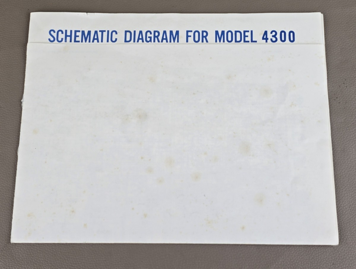 Marantz Model 4300 Schematic Diagram D-2844