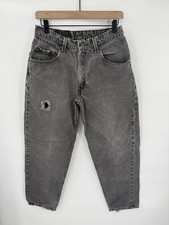 Vintage Levi’s 560 Loose Fit Tapered Leg Jeans Faded Black USA Made Actual 28x28