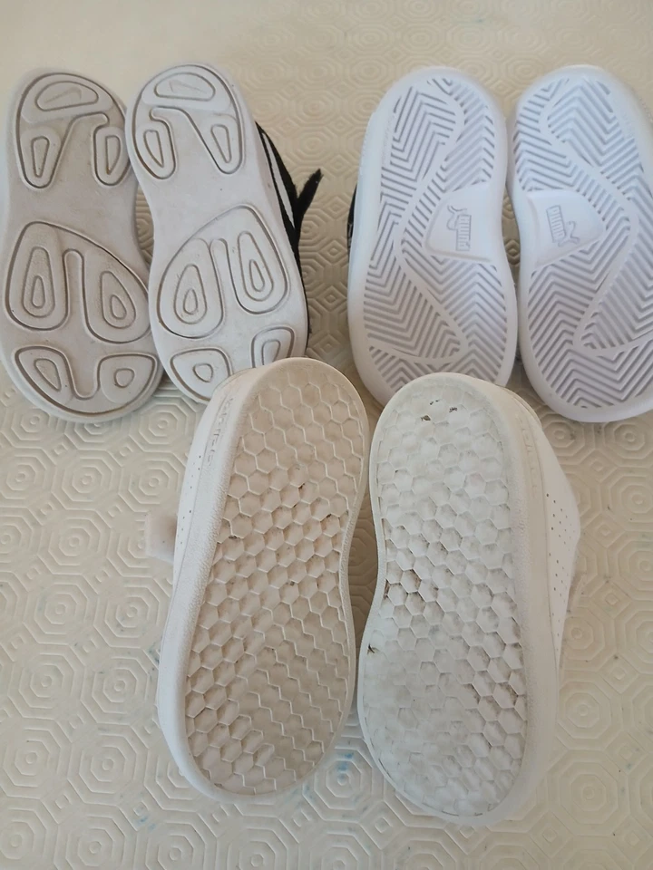 3 Pairs Boys Trainers Size Puma 4 (20 euro)nike 4.5 (21 Euro) Adidas 4(20 euro) - Image 2 of 4