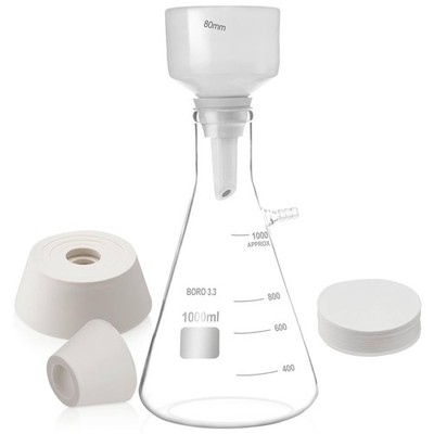 1000ml Lab Buchner Funnel Filtering Kit Lab Filtering w/ Flask Funnel Funnel US