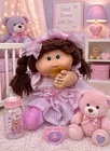 Cabbage Patch Doll Kid Coleco*PACI MOUTH*Original Pacifier*Princess Dress LATINO