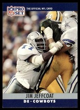 1990 Pro Set Jim Jeffcoat Dallas Cowboys #80
