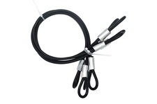 20 inch 50cm 5mm Stainless Security Cables Tether,Braided Steel Vinyl Coate...