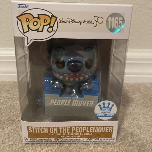 New Funko Pop Disney World 50th Anniversary Stitch On Peoplemover #1165
