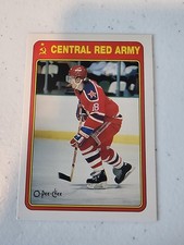 1990-91 O-Pee-Chee - Sergei Fedorov #19R Central Red Army CSKA Moscow
