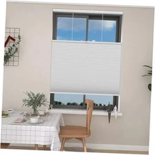  Top Down Bottom Up Shades,Blackout Cellular Shades 27"W×72"H White