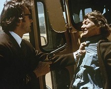 Clint Eastwood and Ernest Robinson in Dirty Harry outside school bus 11x14 Photo
