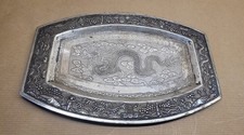 ANCIEN PLATEAU CHINOIS ou VIETNAM ARGENT? 19EME? ANTIQUE CHINESE SILVER