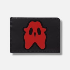 Burberry Men's Black Monster Graphic Leather Card Case Wallet