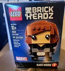 Lego Marvel Brick Headz Black Widow Set 41591 Sealed 143 Pcs - Open box