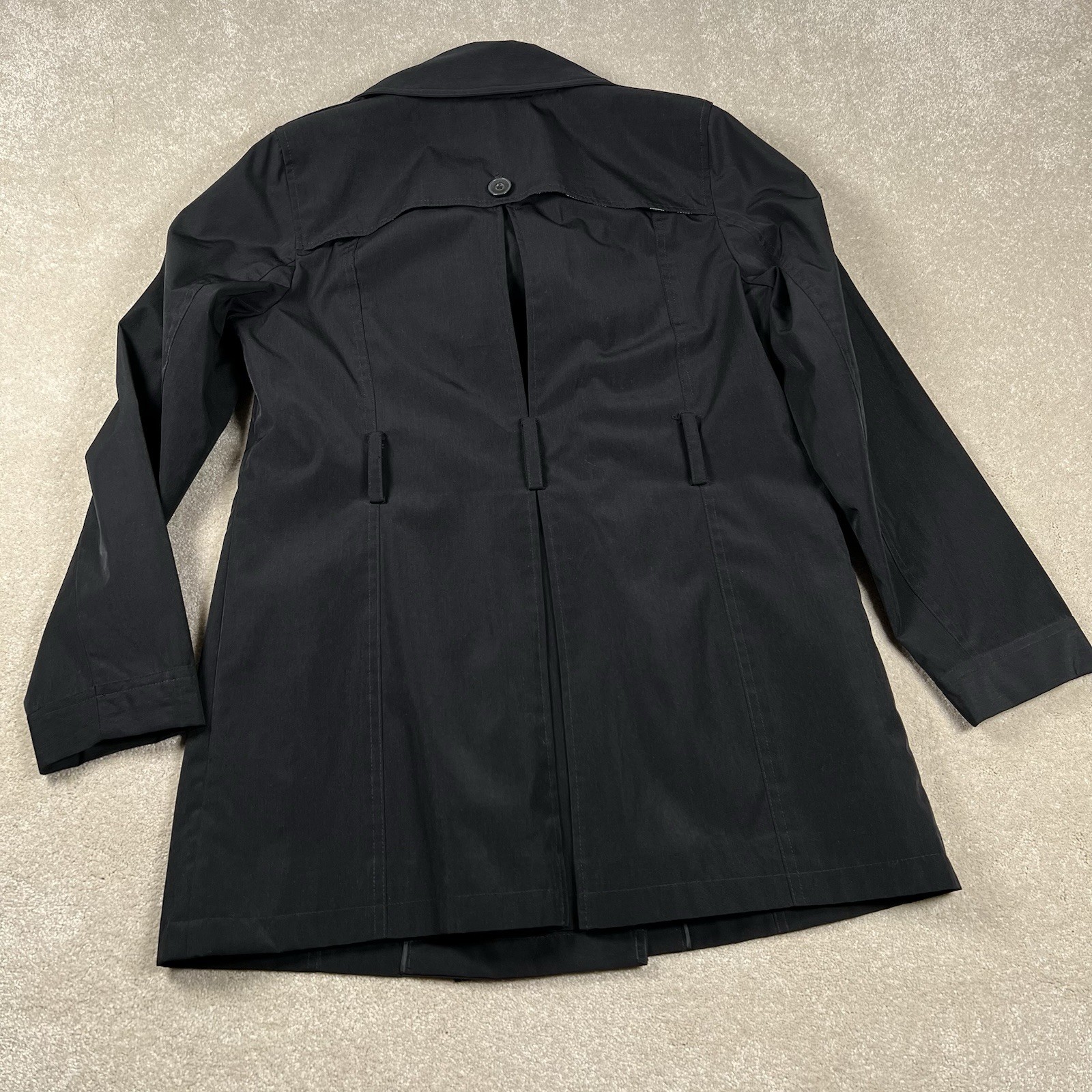 Relativity Jacket Black Button Front Collared Pol… - image 10