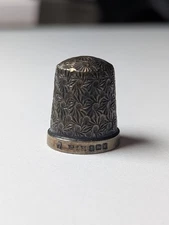 Vintage / Antique Sterling Silver Thimble Floral Design | Weight: 3.00g