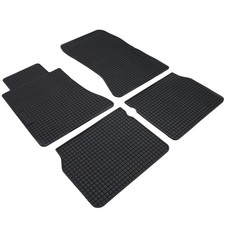 Auto Gummi Fußmatten Schwarz Premium Set für Mercedes E-Klasse W124 84-97