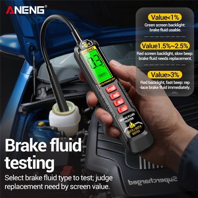 ANENG Brake Fluid Tester Digital Moisture Oil Tester Tool for DOT3,DOT4,DOT5.1