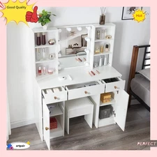 10 Bulbs LED Mirror For Bedroom White Makeup Dressing Vanity Table for Gifts USA