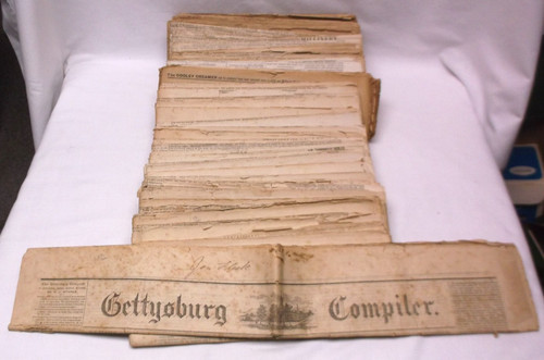 Antique Gettysburg Compiler 1871-1896 Newspapers