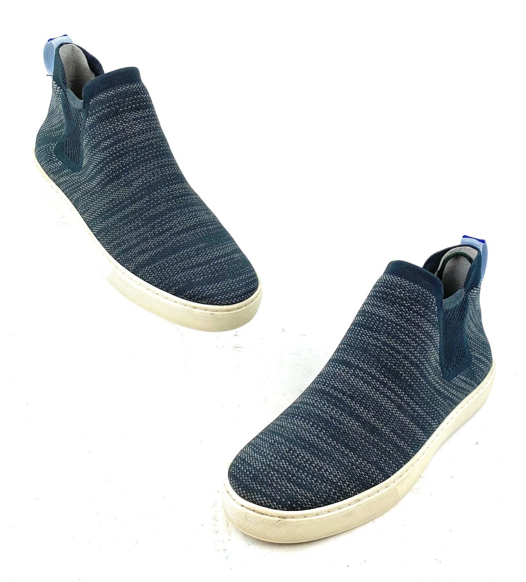 Rothys The Chelsea Graphite Melange Sneaker Boots Sz 9 Shoes 