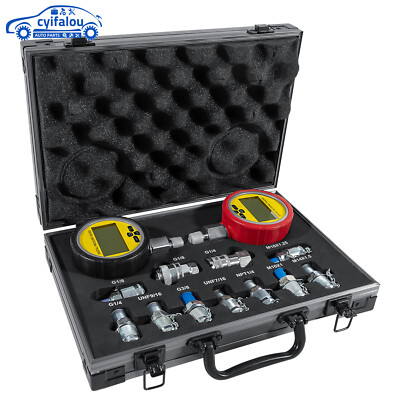 Digital Hydraulic Pressure Test Kit for Caterpillar, Case, John Deere, Bobcat