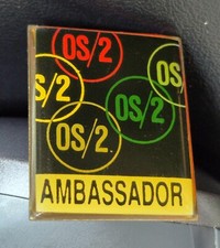 Very Rare Vintage IBM  OS/2 AMBASSADOR Enamel...