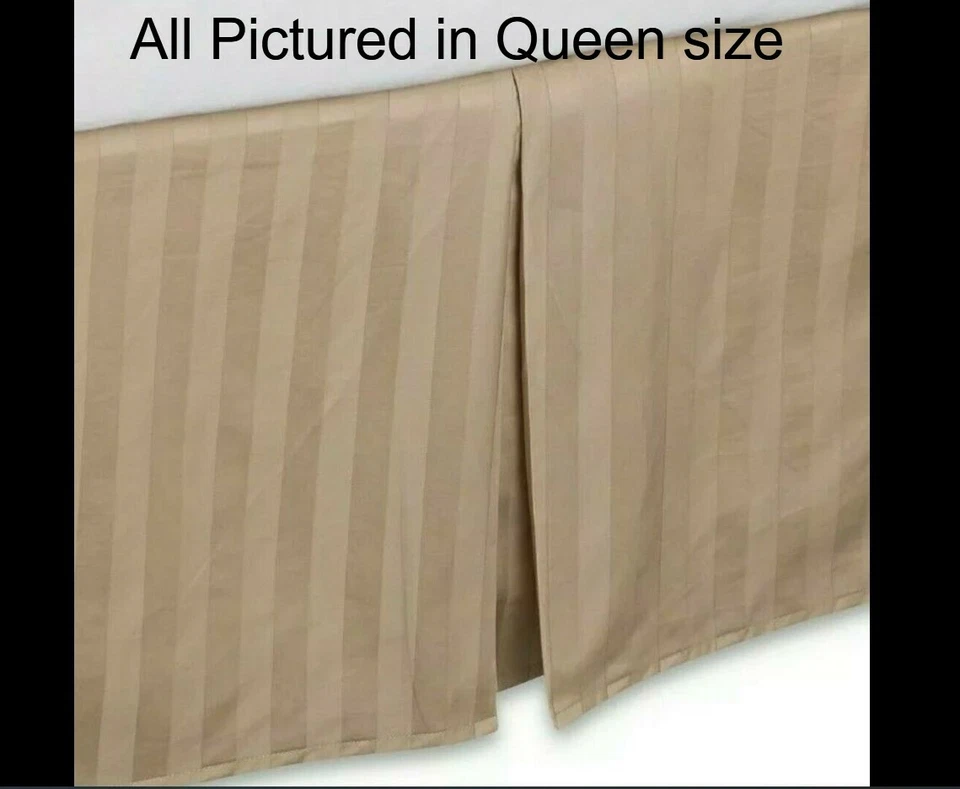 Wamsutta 500-Thread-Count PimaCott King Bed Skirt in Taupe - Image 2 of 3