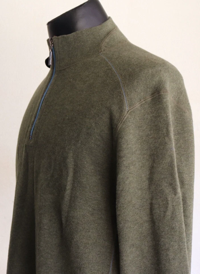 Tommy Bahama NUEVO CON ETIQUETAS $98 Chaqueta Pullover Reversible Para Hombre Talla Grande Verde Escarabajo Foto 3 de 4