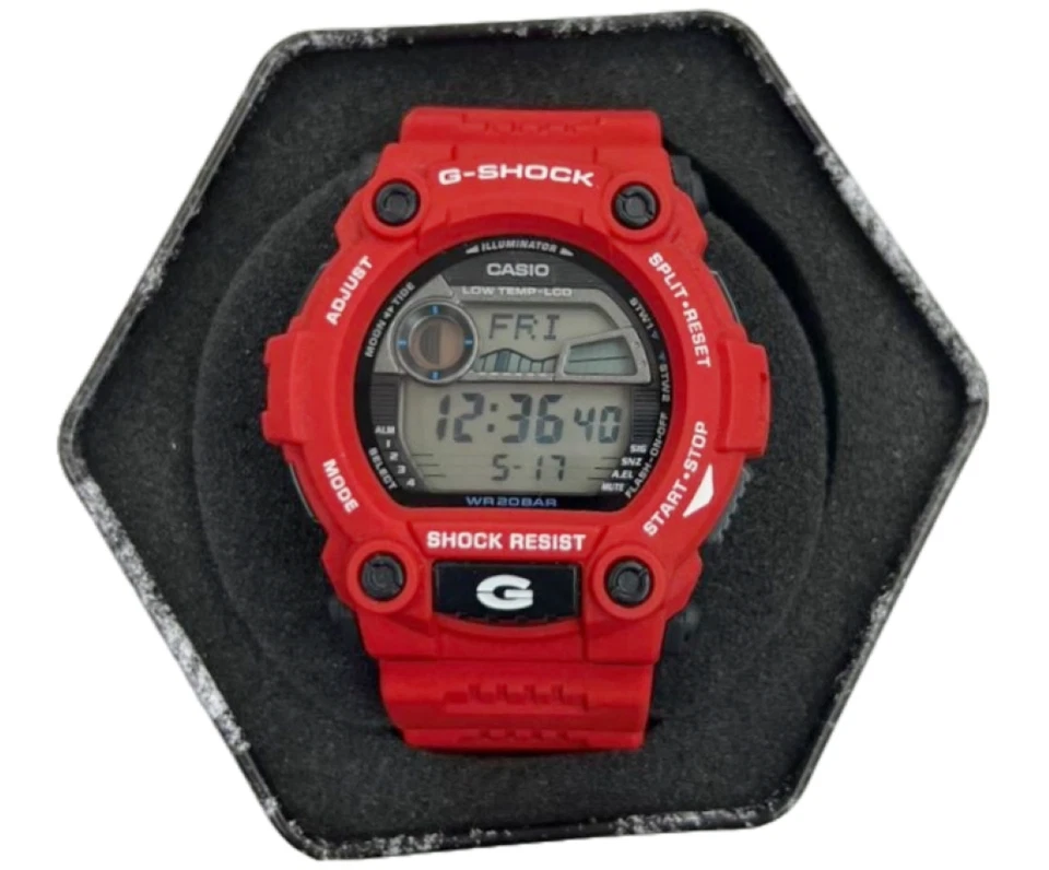 Мужские спортивные яркие красные каучуковые часы Casio G7900A-4 - Изображение 2 из 3