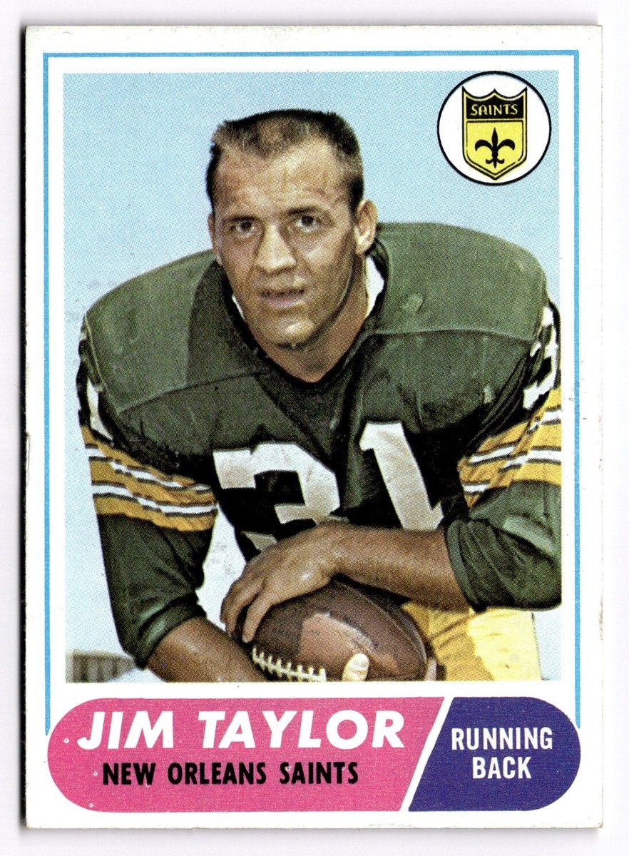 1968 Topps Jim Taylor #160 HOF New Orleans Saints (Great Condition