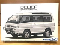 Aoshima 1/24 The Model Car 27 Mitsubishi P35W Delica Star Wagon 1991 Model Kit