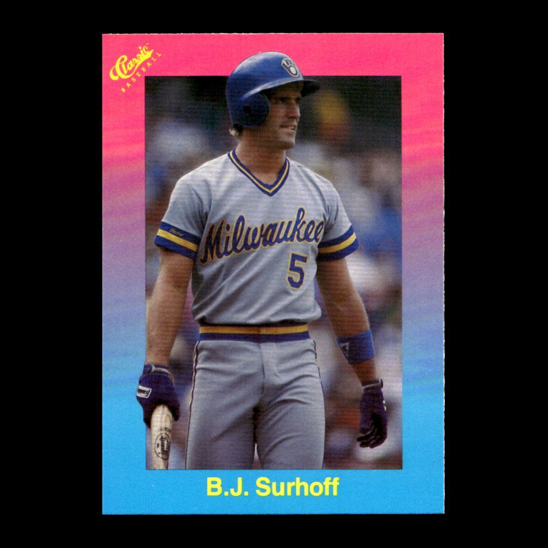 B.J. Surhoff 1988 Classic Blue Milwaukee Brewers #25 R320H