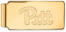 Gold Plated Sterling Silver University of Pittsburgh Money Clip by LogoArt