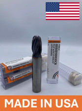 1/2", 4 FLUTE CARBIDE BALL END MILL, TiAlN COATED